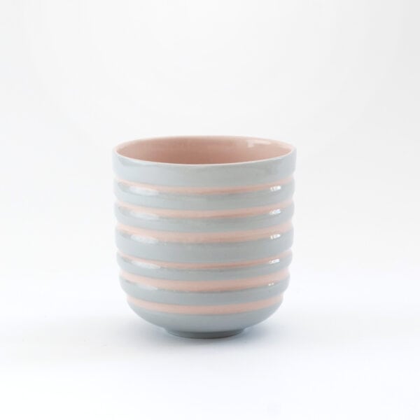 Stripy fluted cup